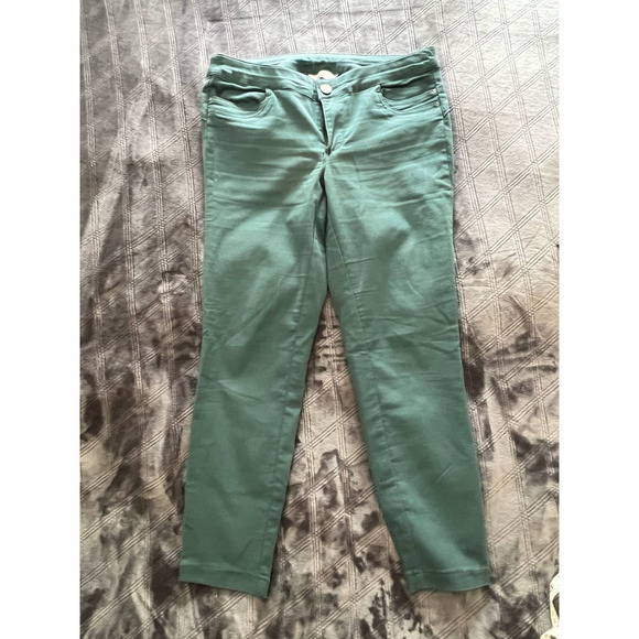 Christopher & Banks Teal Straight Leg Stretchy Size 6 Jeans - Picture 5 of 9